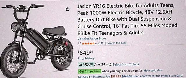 Electric bicycle certified to UL 2849.